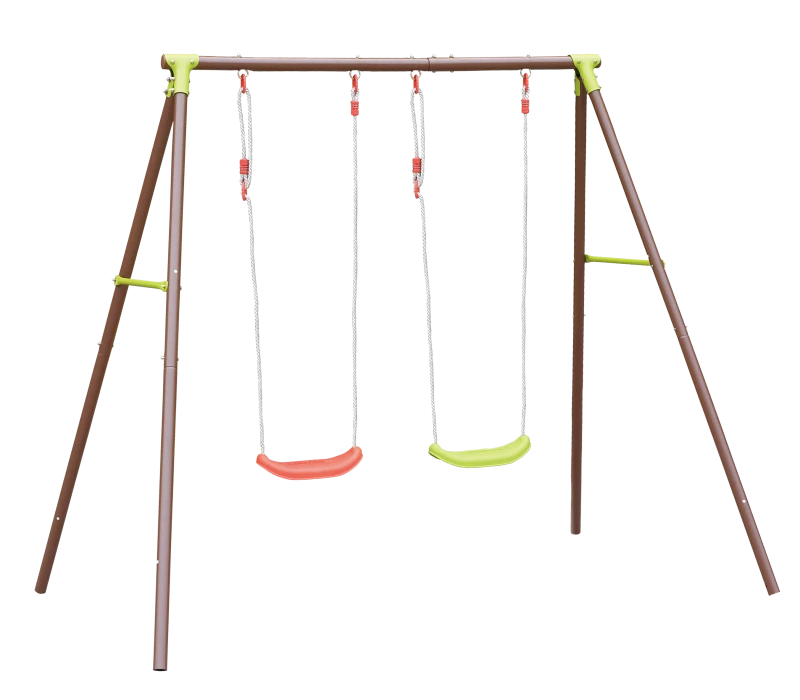 columpio-metalico-doble-jardin-ninos